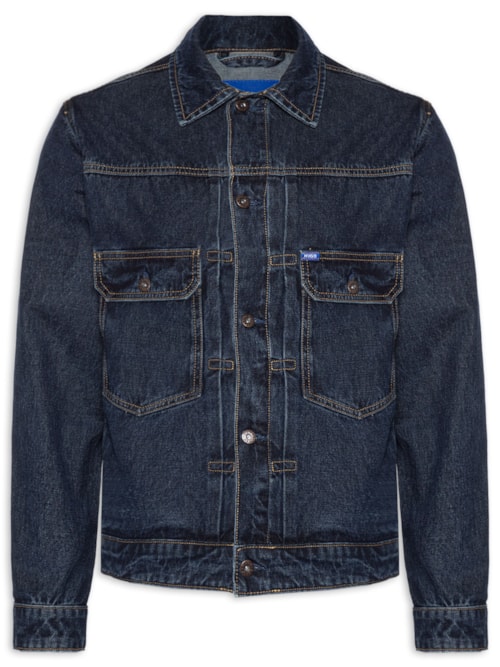 Jaqueta Masculina Jeans Reta Nial - Azul