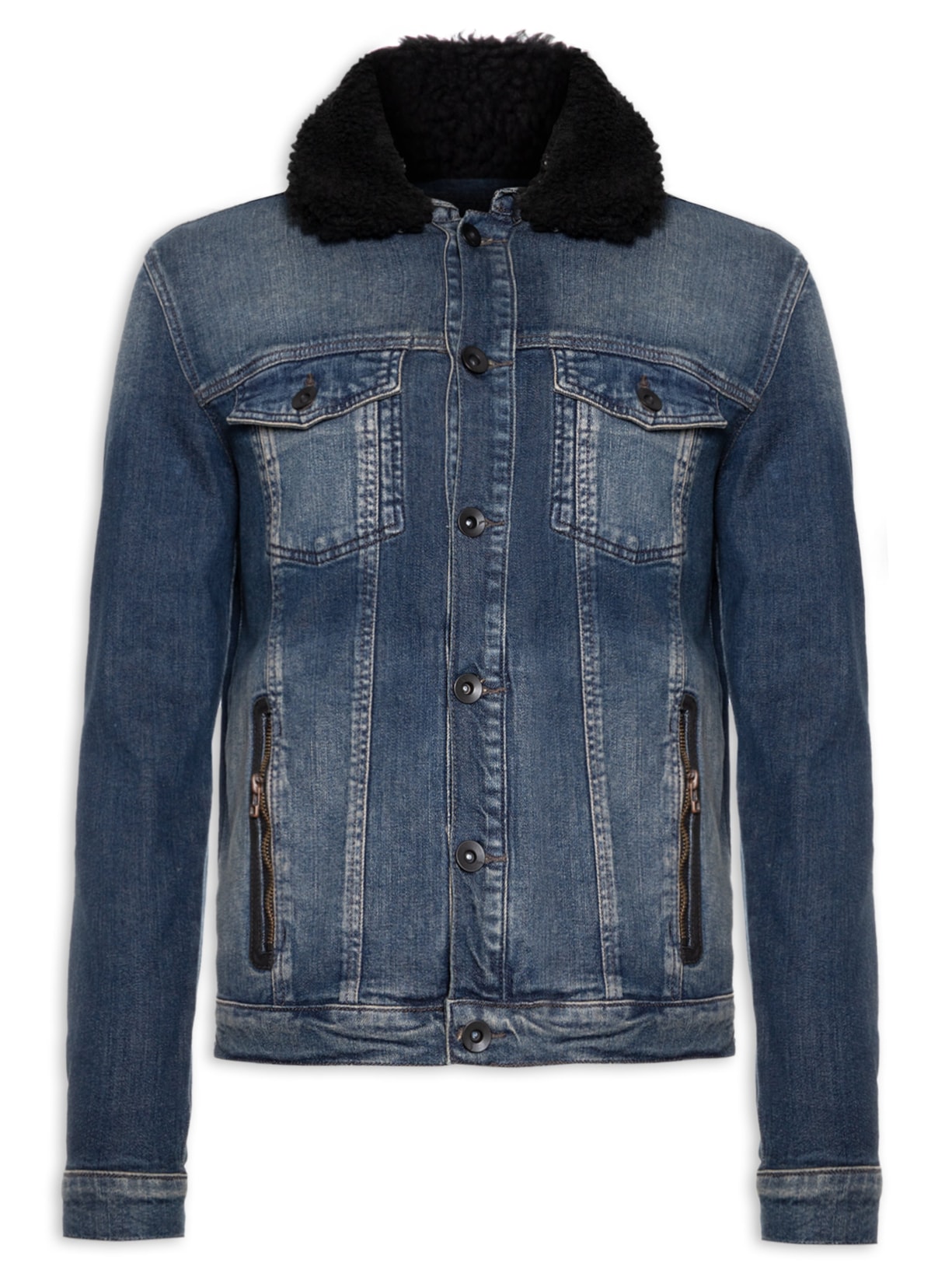 Jaqueta Masculina Jeans Sp - Azul