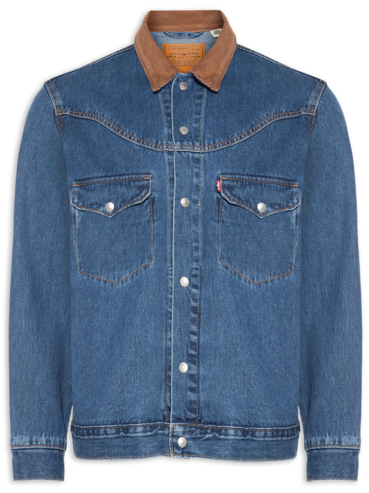 Jaqueta Masculina Jeans Western Shorthorn Trucker Azul Levi's