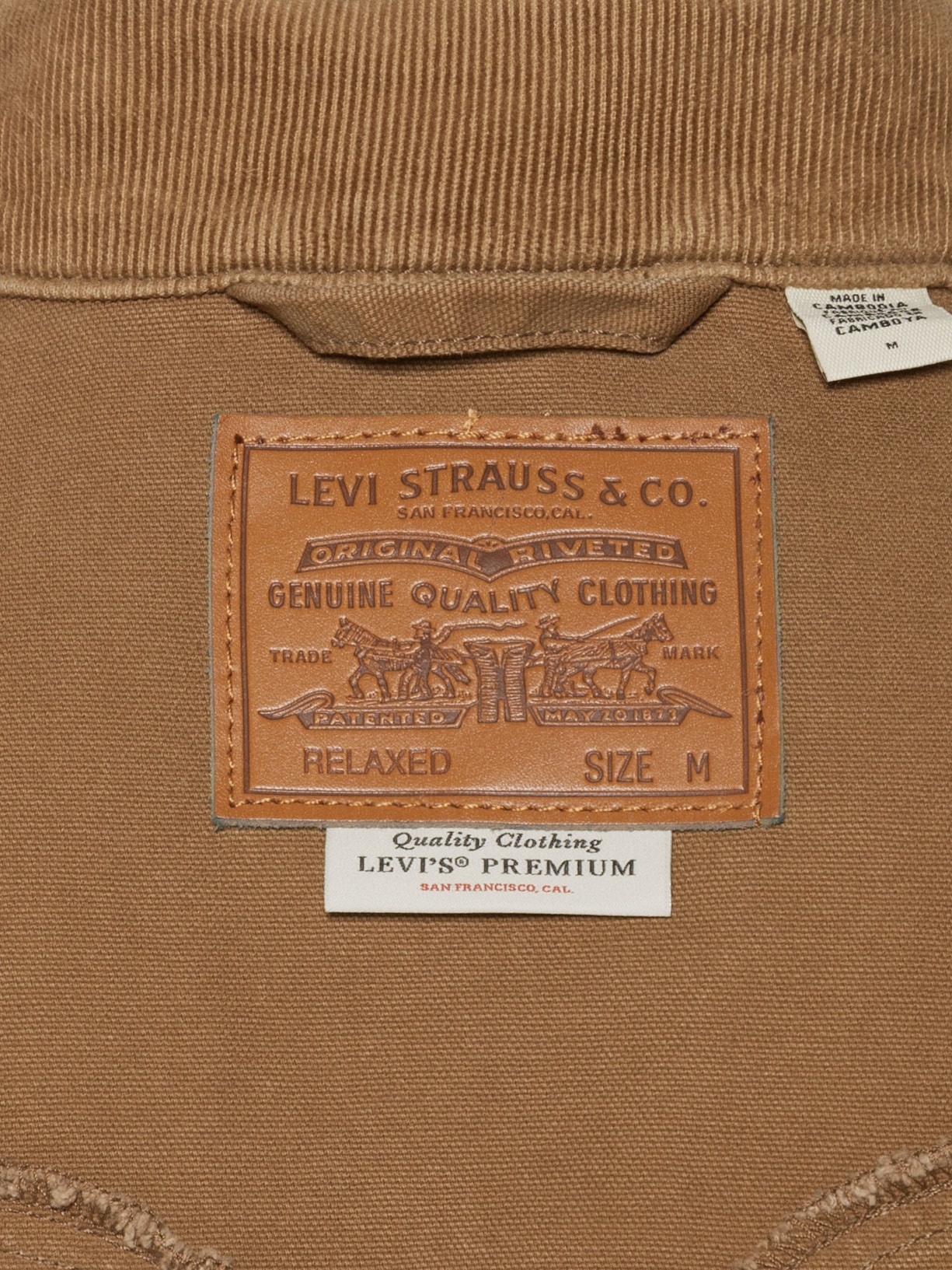 Jaqueta Masculina Jeans Western Shorthorn Trucker Marrom Levi's