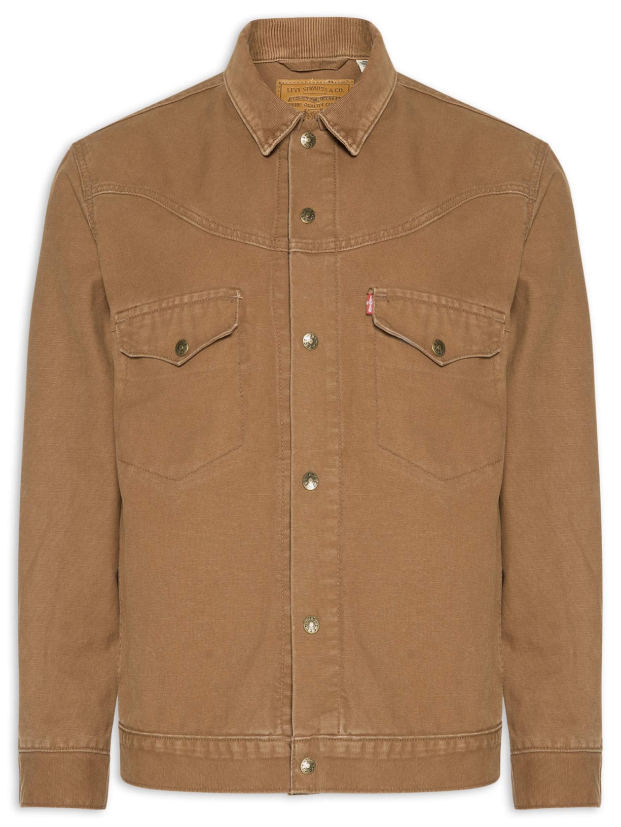 Jaqueta Masculina Jeans Western Shorthorn Trucker - Marrom