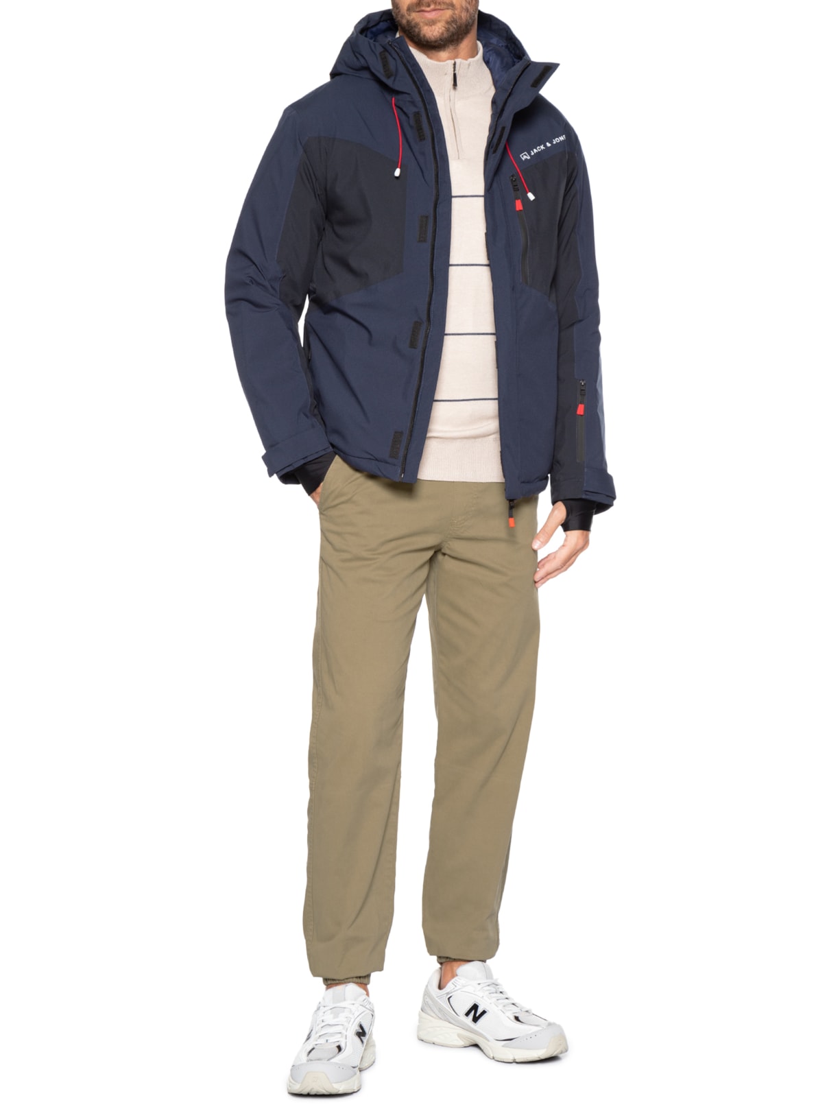 Jaqueta Masculina Jj Alpes Shell Ski Azul Jack & Jones