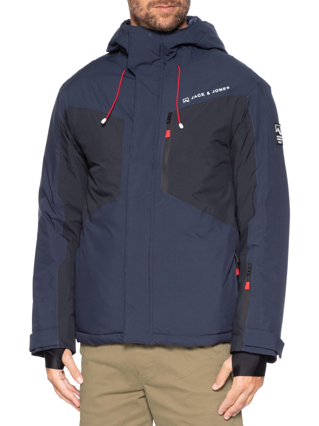 Jaqueta Masculina Jj Alpes Shell Ski Azul Jack & Jones