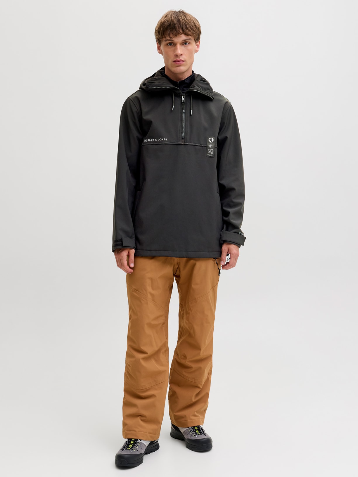 Jaqueta Masculina JJ Auris Hood Ski Preto Jack & Jones