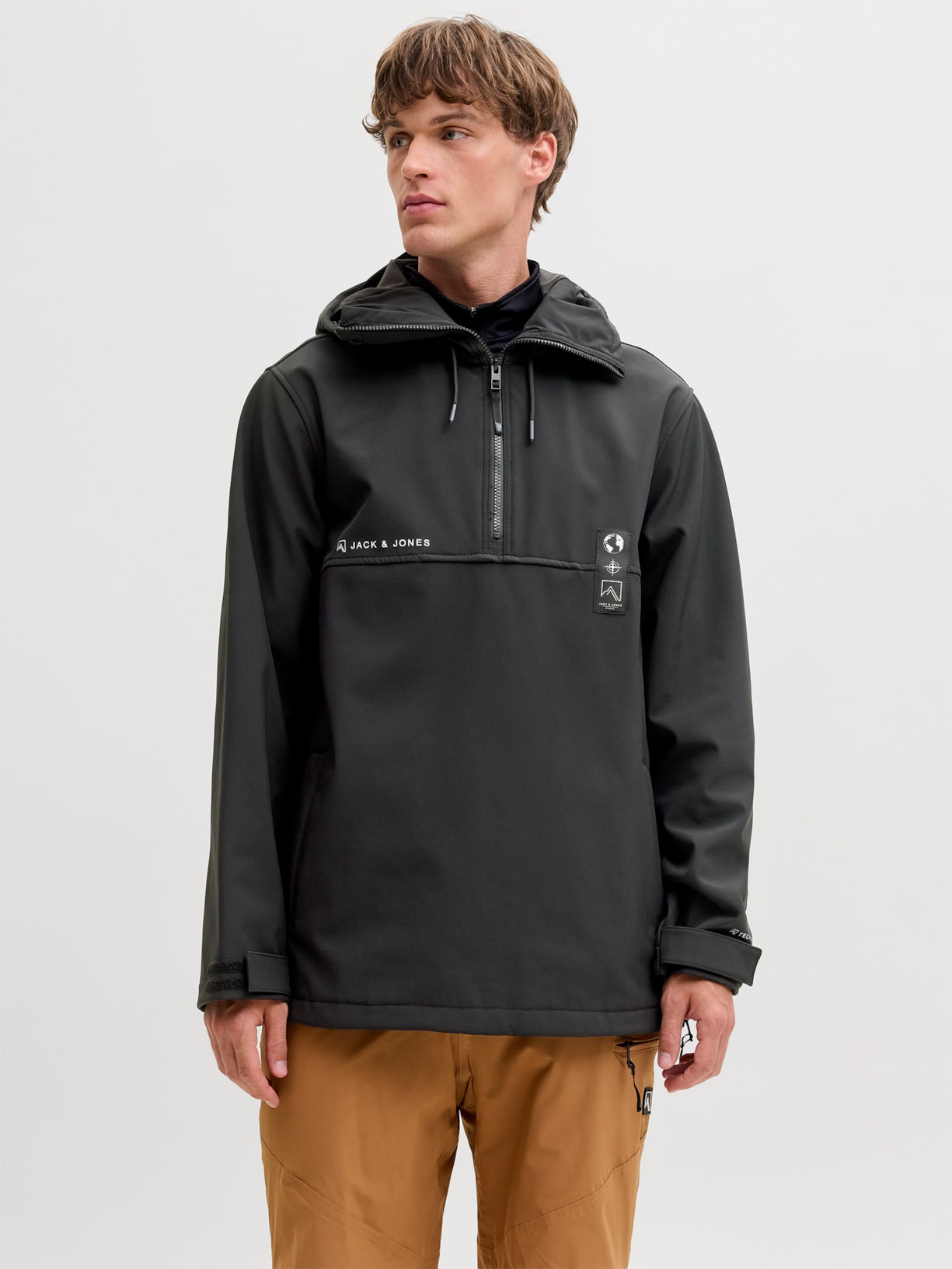Jaqueta Masculina JJ Auris Hood Ski Preto Jack & Jones