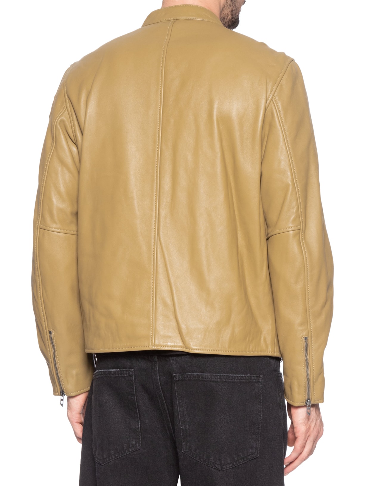 Jaqueta Masculina L-Carver Giacca Em Couro Bege Diesel