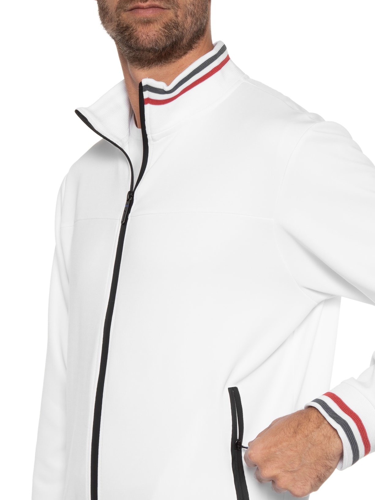 Jaqueta Masculina Lisa Branco '2 Essential