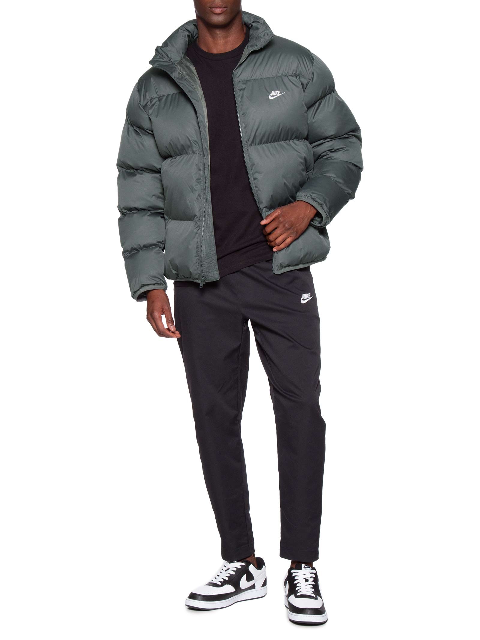 Nike - Jaqueta Masculina M Club Puffer Jkt - Cinza