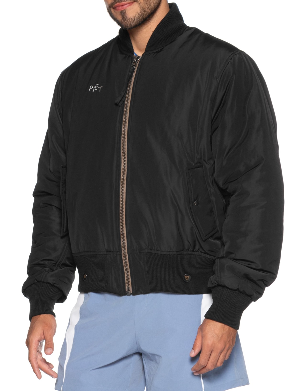 Jaqueta Masculina MA-1 Bomber Preto Piet