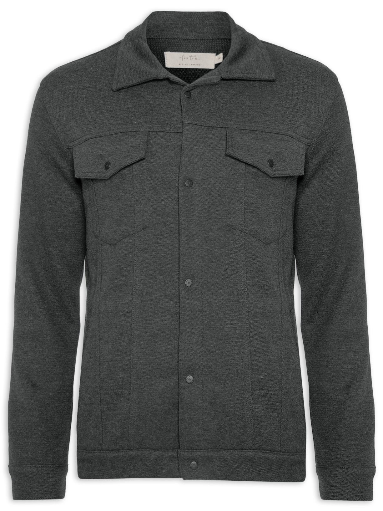 Jaqueta Masculina Malha - Cinza