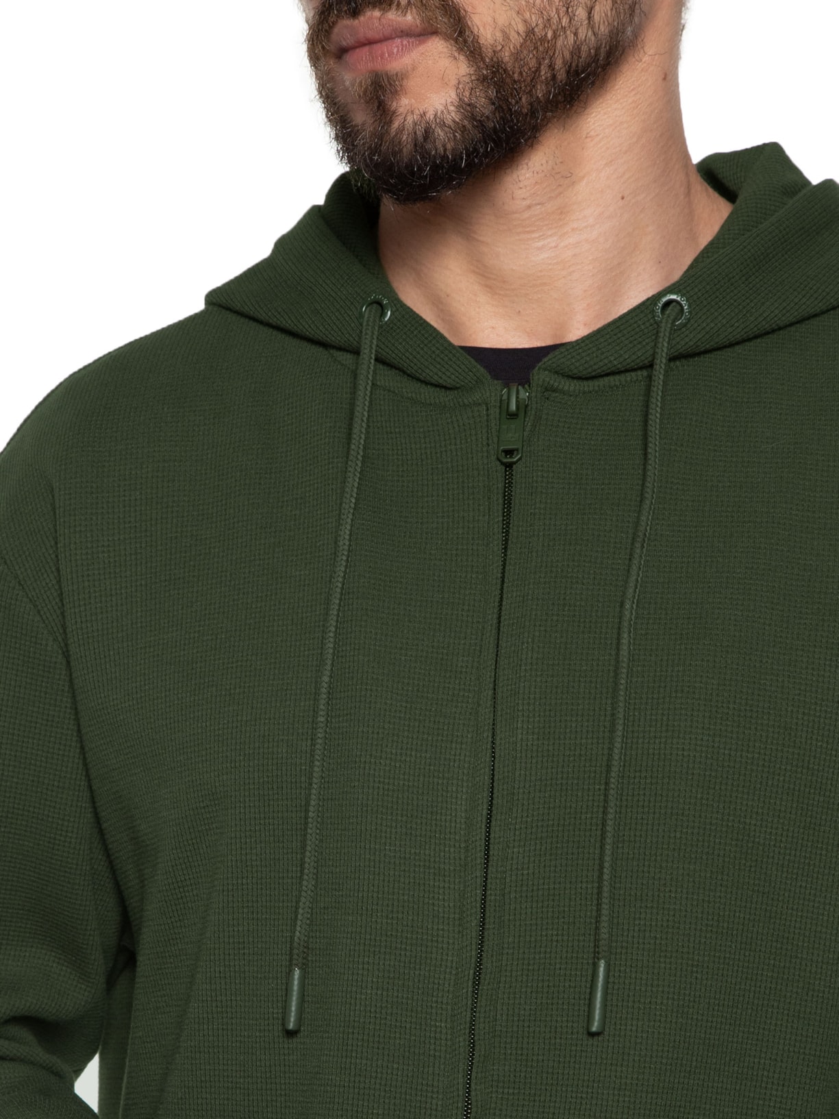 Jaqueta Masculina Malha Quadrille Verde Foxton