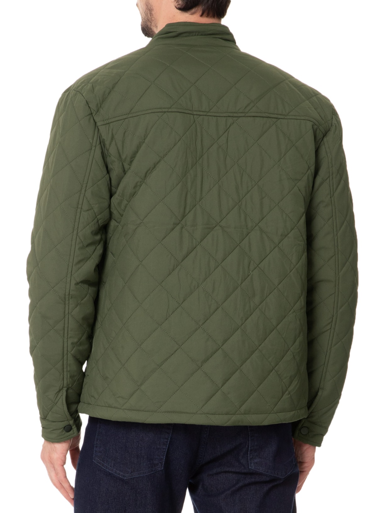 Jaqueta Masculina Matelassê Casual Verde Basiq Men