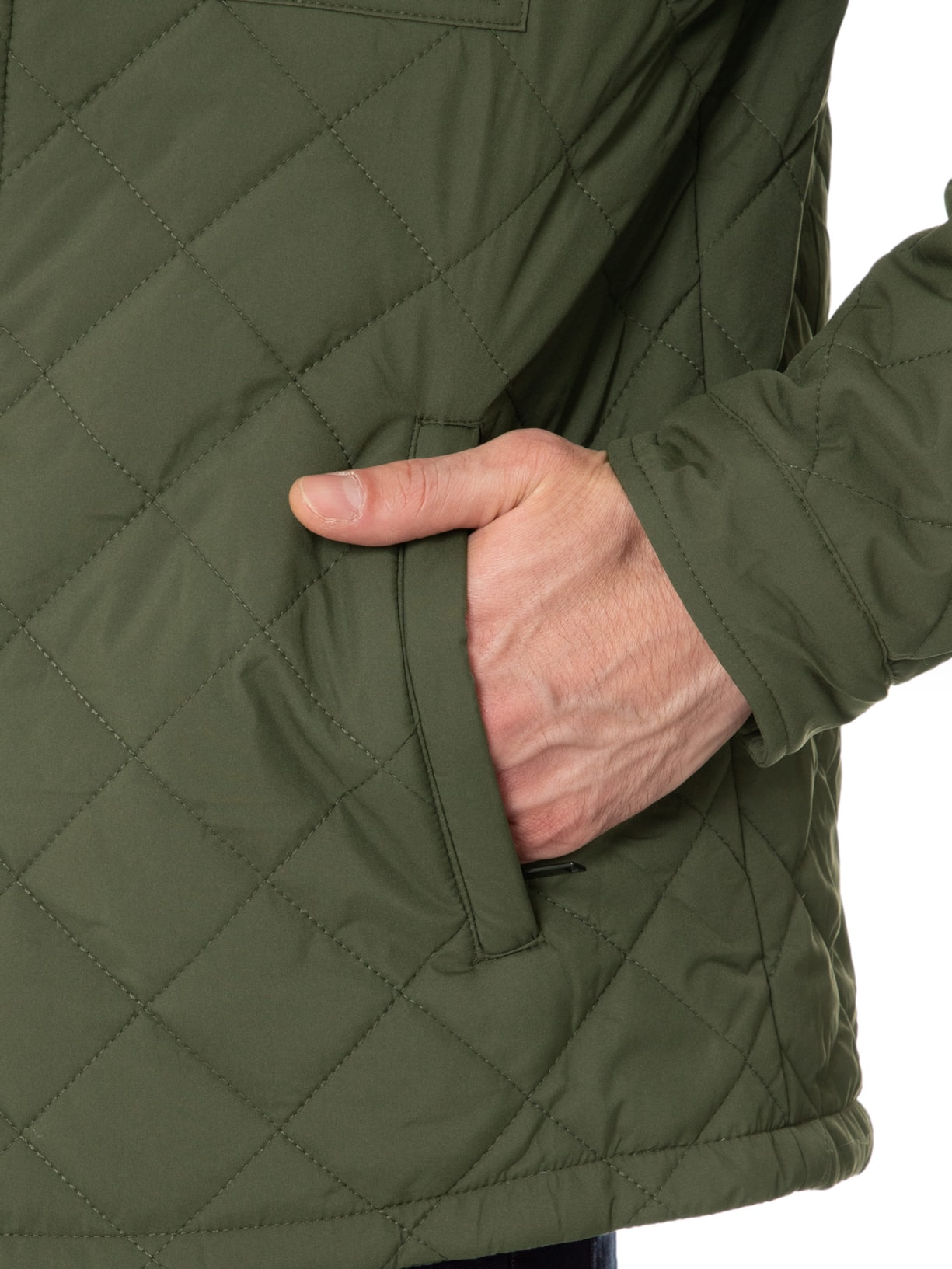 Jaqueta Masculina Matelassê Casual Verde Basiq Men