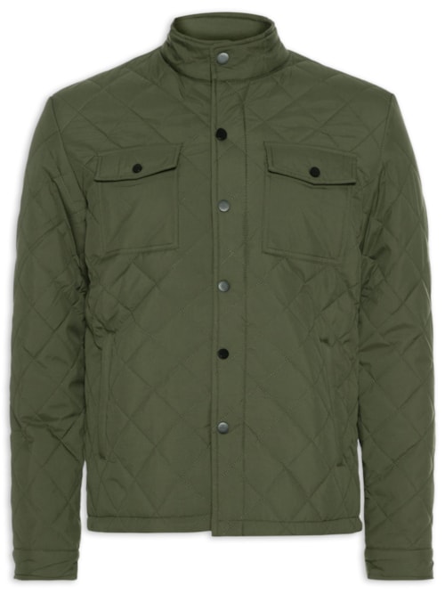 Jaqueta Masculina Matelassê Casual - Verde