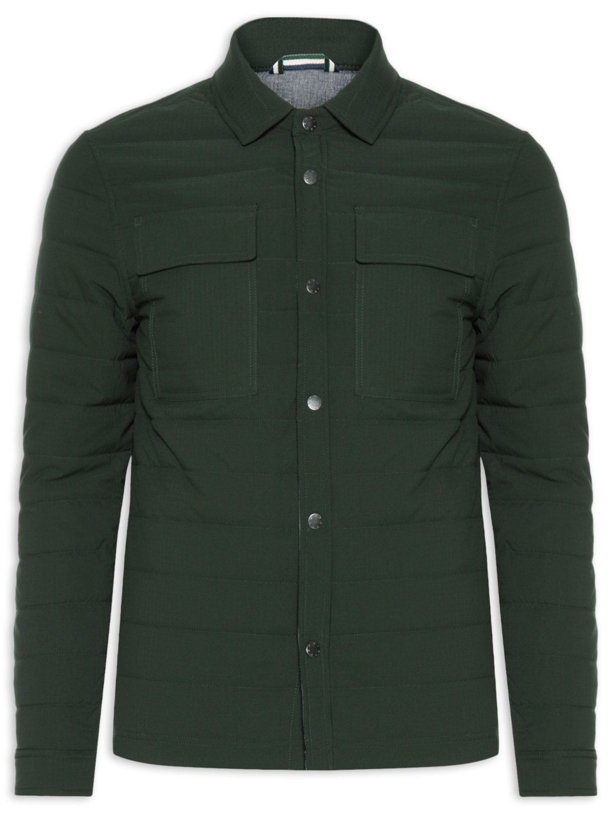Jaqueta Masculina Matelasse Utilitária - Verde