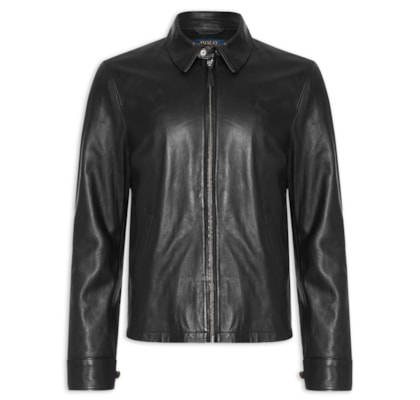 Jaqueta Masculina Maxwell Lambskin Windbreaker - Preto