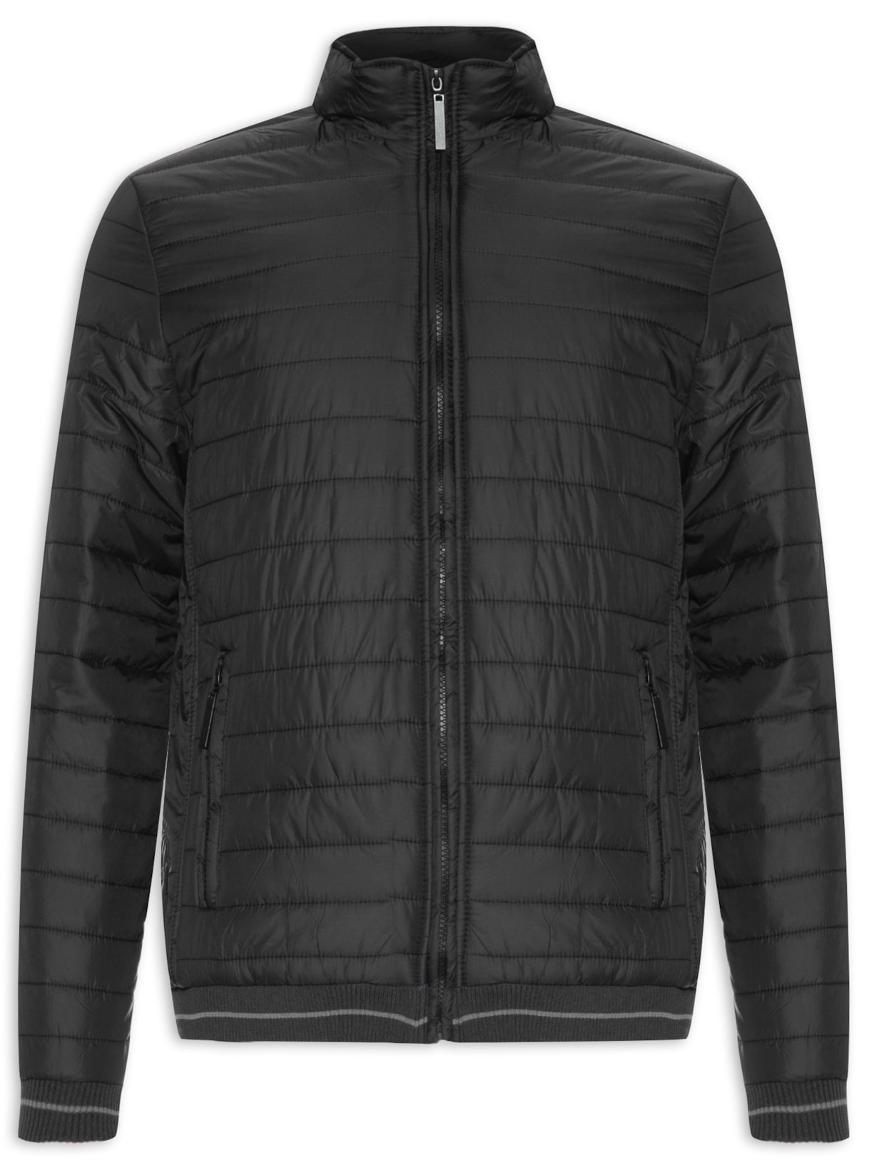 Jaqueta Masculina Microfibra Matelassada - Preto