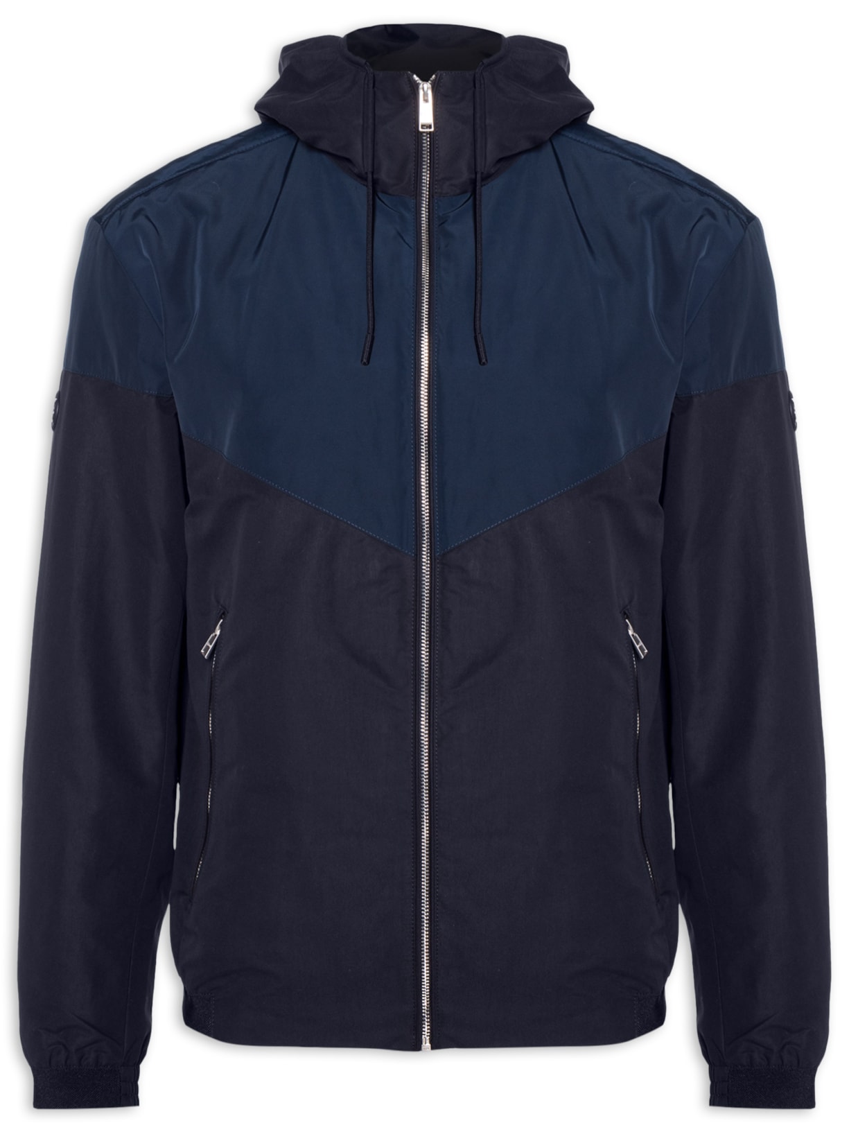 Jaqueta Masculina Microfibra Water-Repell Azul Boss