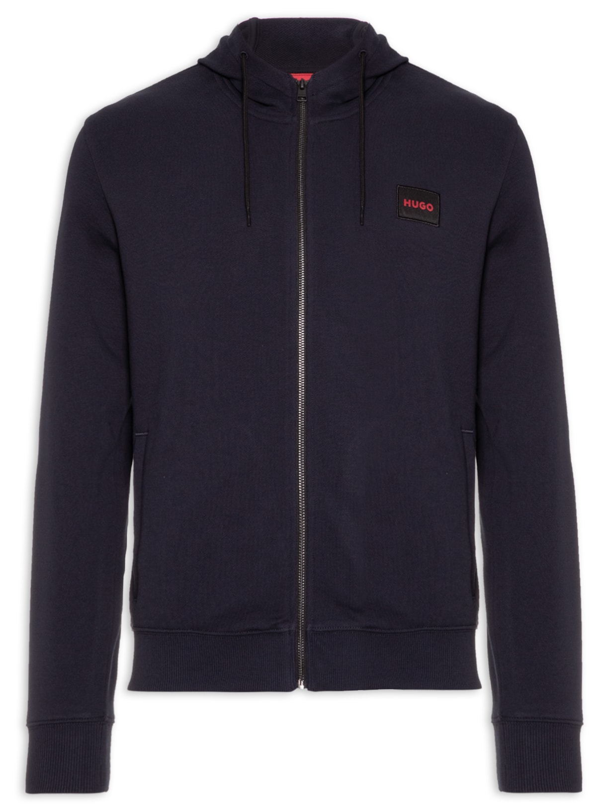 Jaqueta Masculina Moletom Daple Azul Hugo