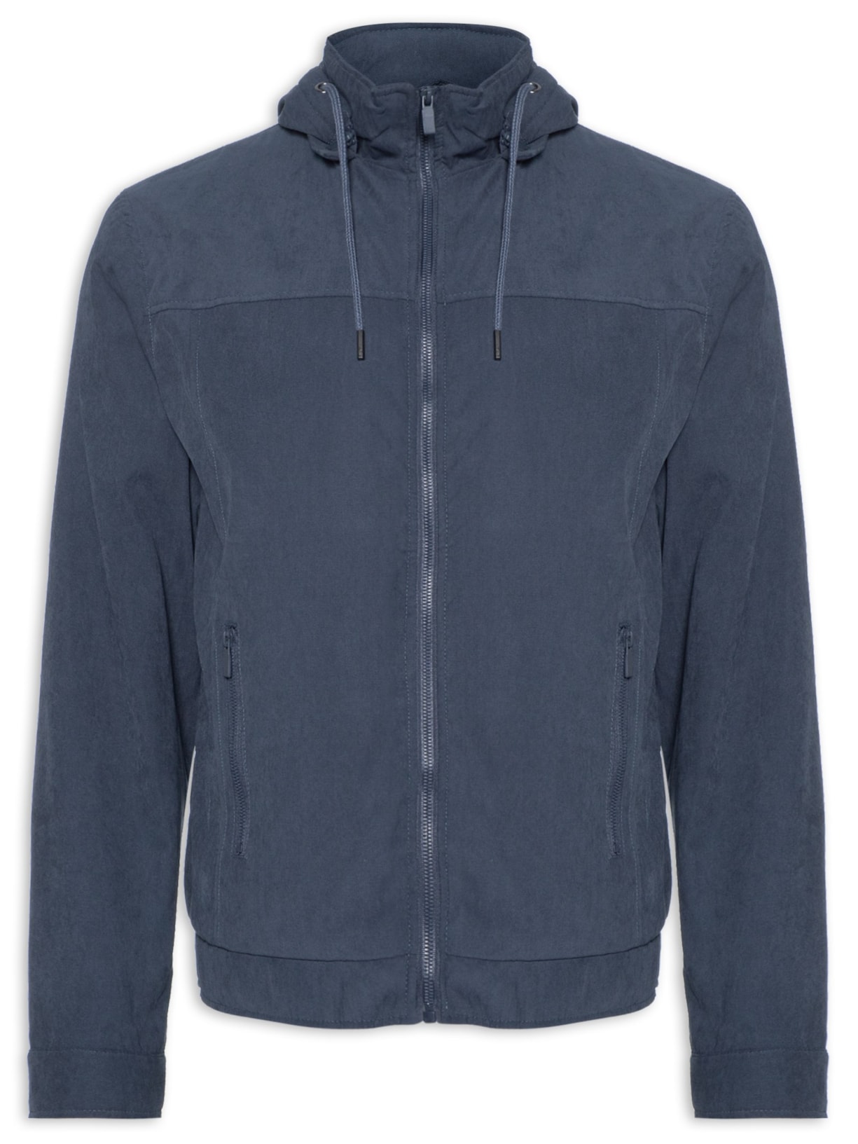 Jaqueta Masculina Moss Forrada Com Capuz - Azul