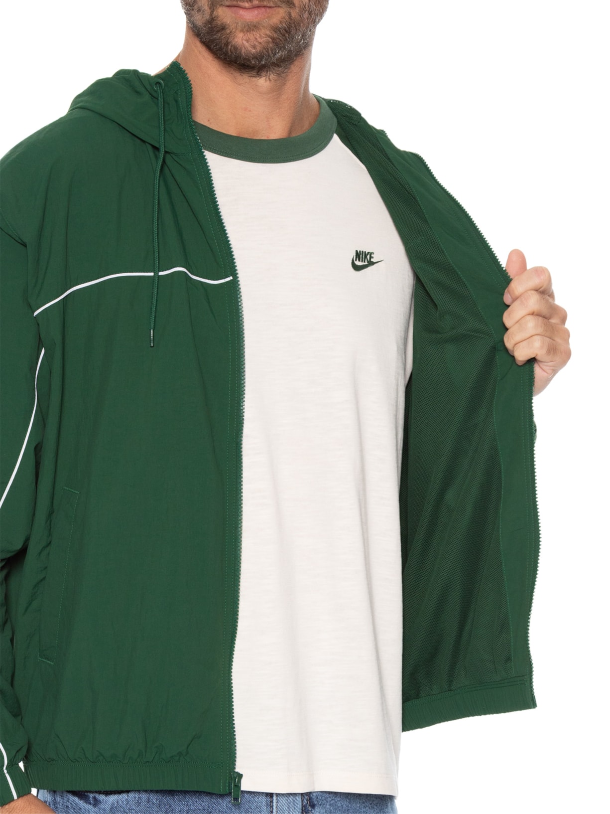 Jaqueta Masculina Nike Club Athlete Verde Nike