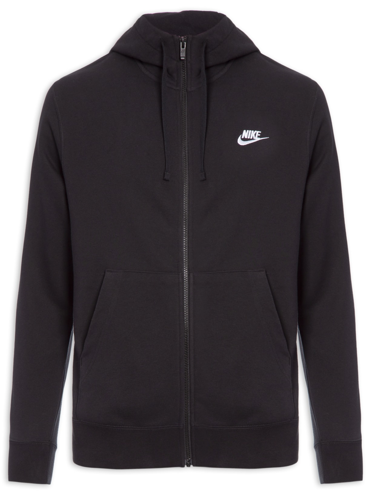 Jaqueta Masculina Nsw Club Hoodie Fz Ft - Preto