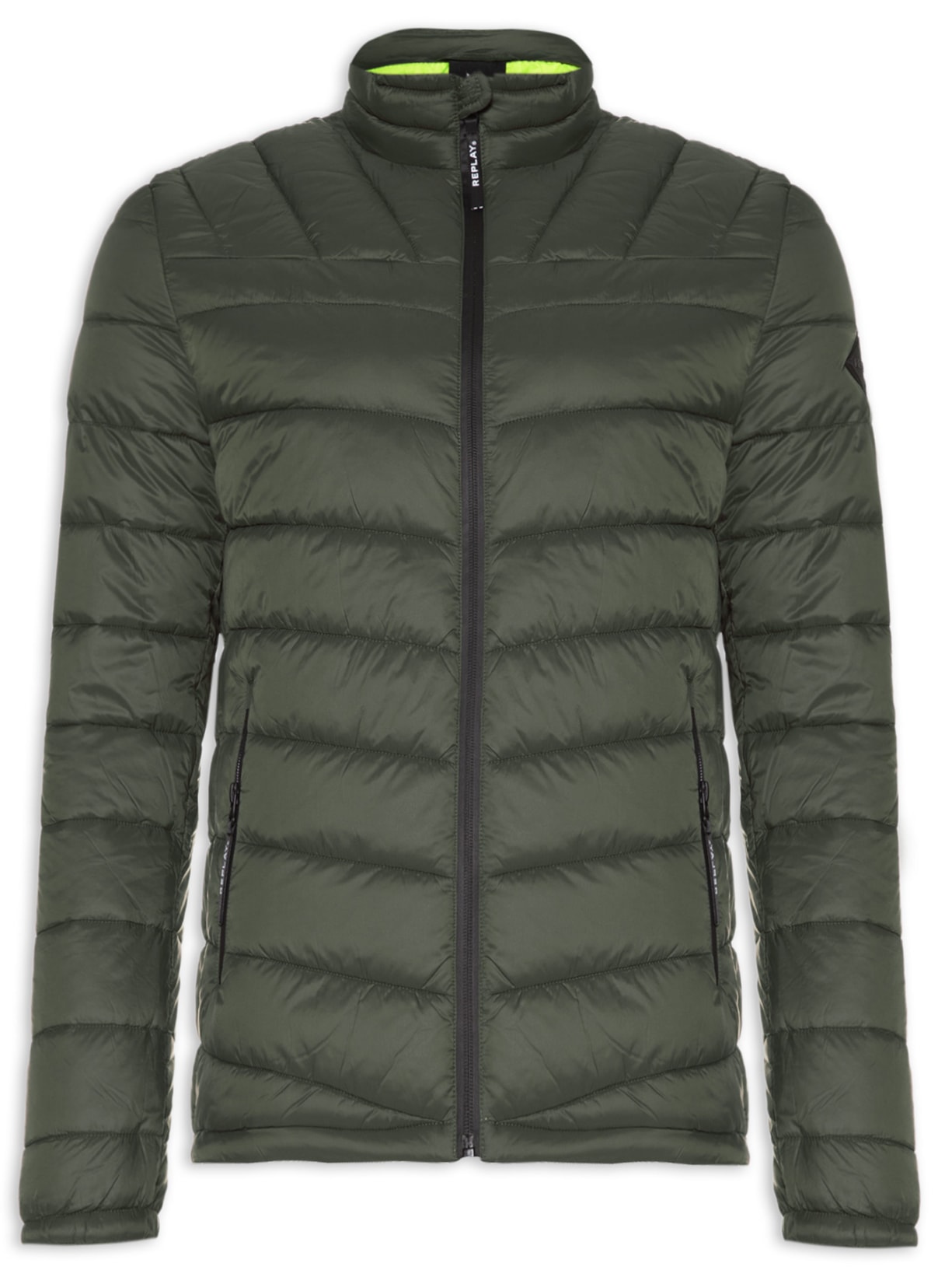 Jaqueta Masculina Nylon Basic Verde Replay