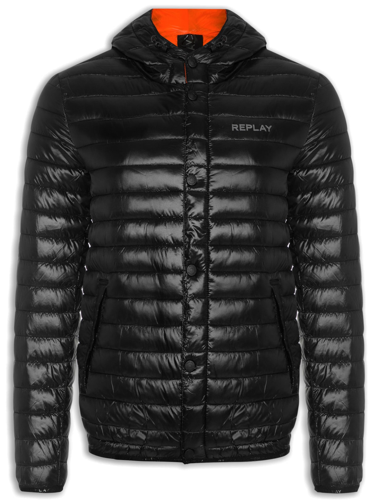 Jaqueta Masculina Nylon Com Capuz - Preto
