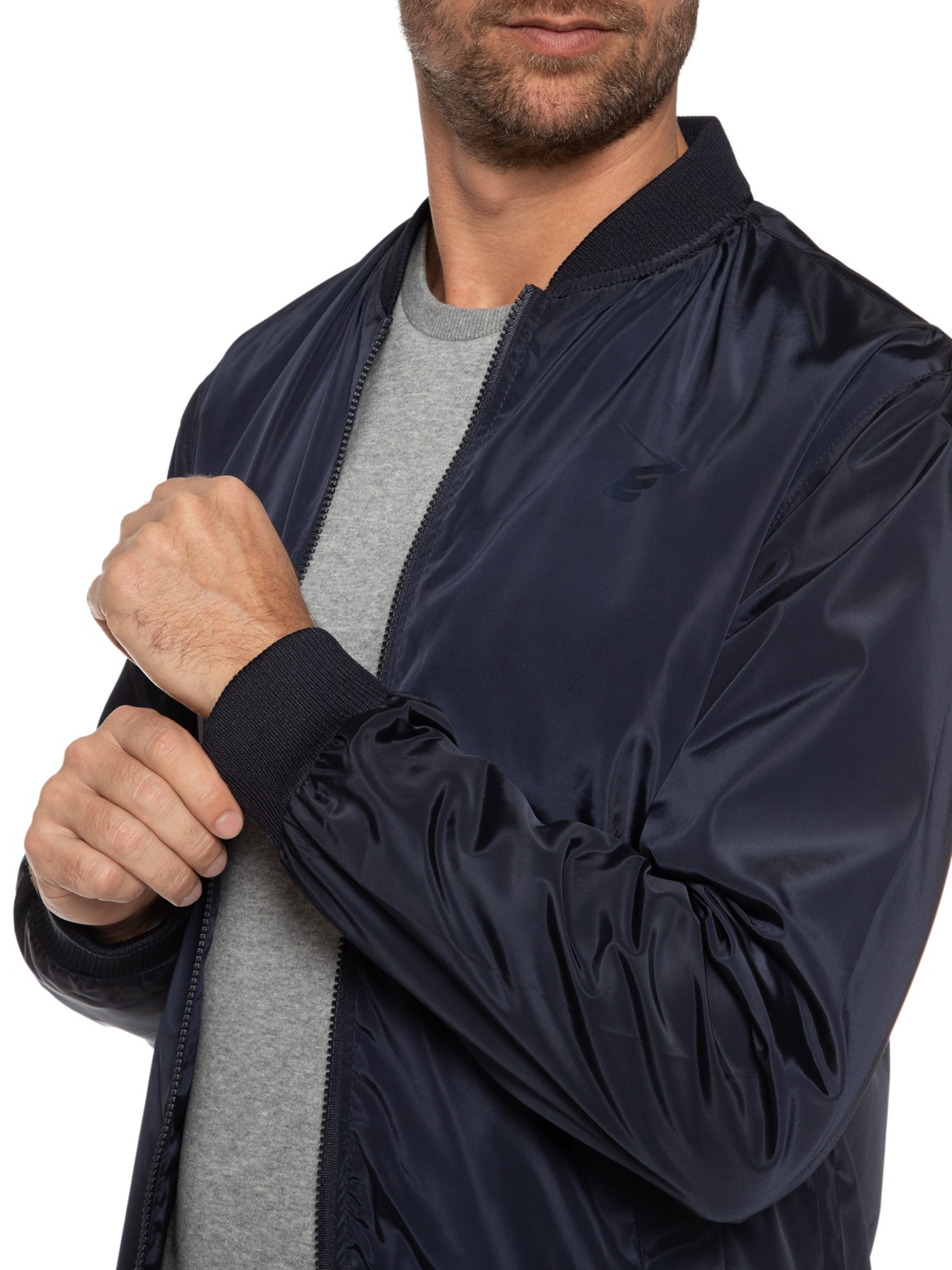 Jaqueta Masculina Nylon Light Bomber Ellus Azul