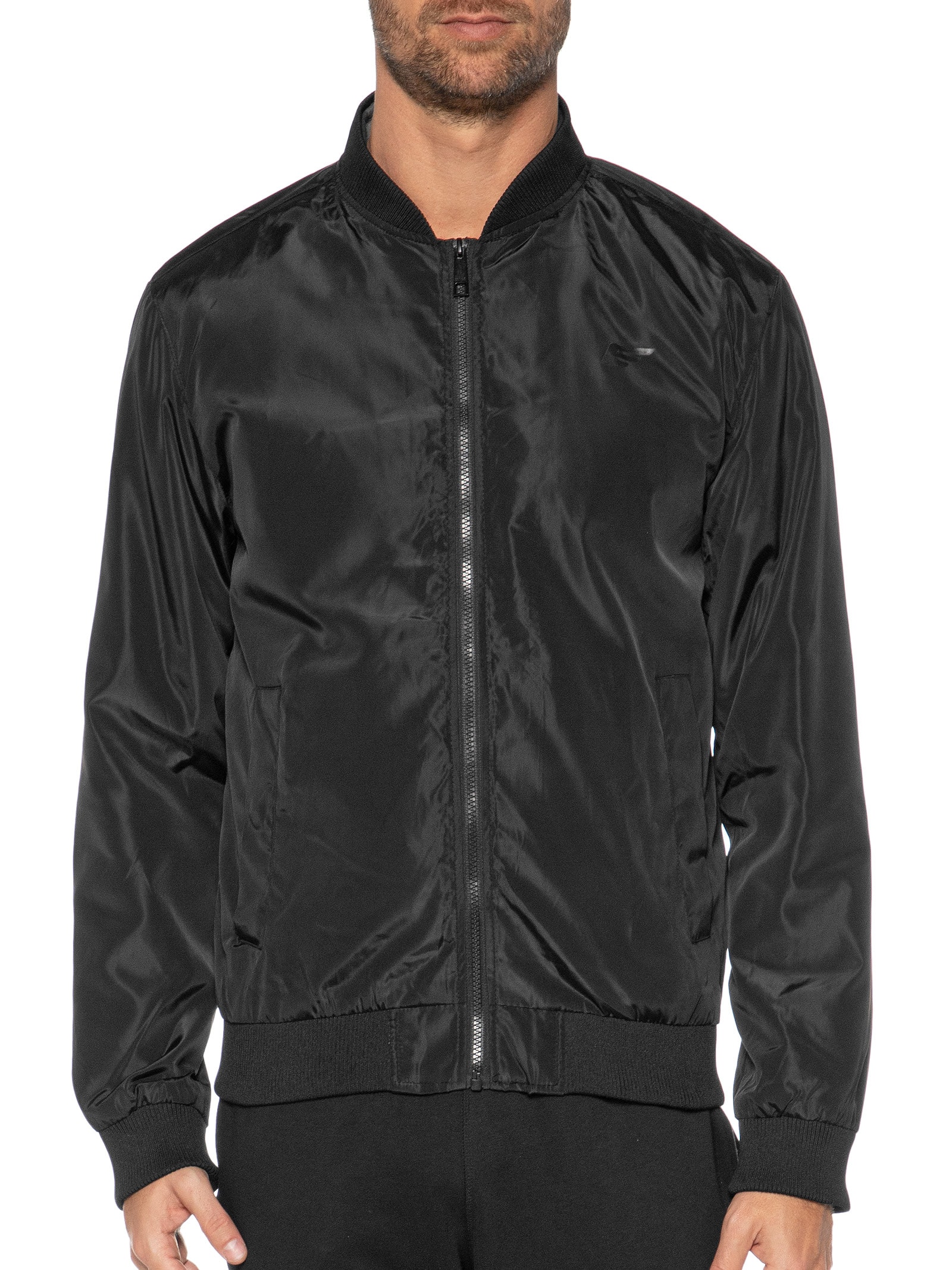 Jaqueta Masculina Nylon Light Bomber - Ellus - Preto