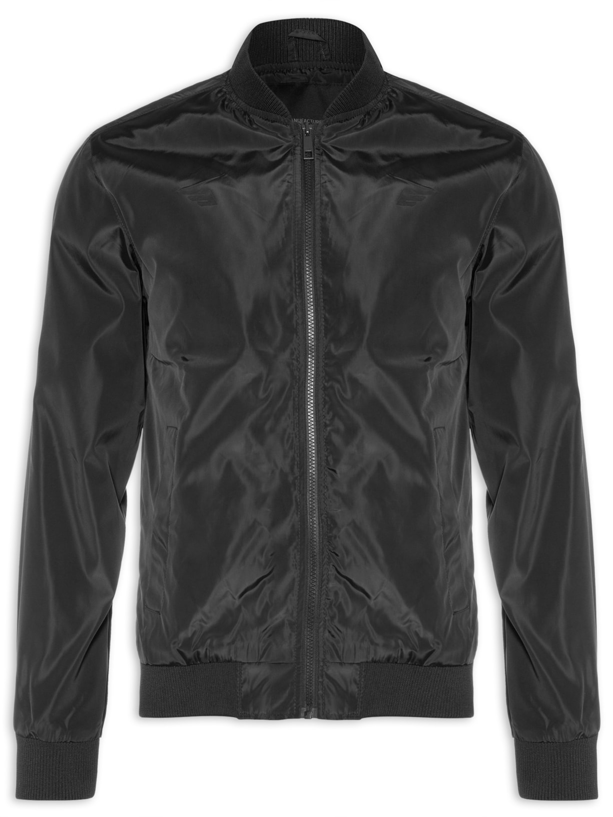 Jaqueta Masculina Nylon Light Bomber - Preto