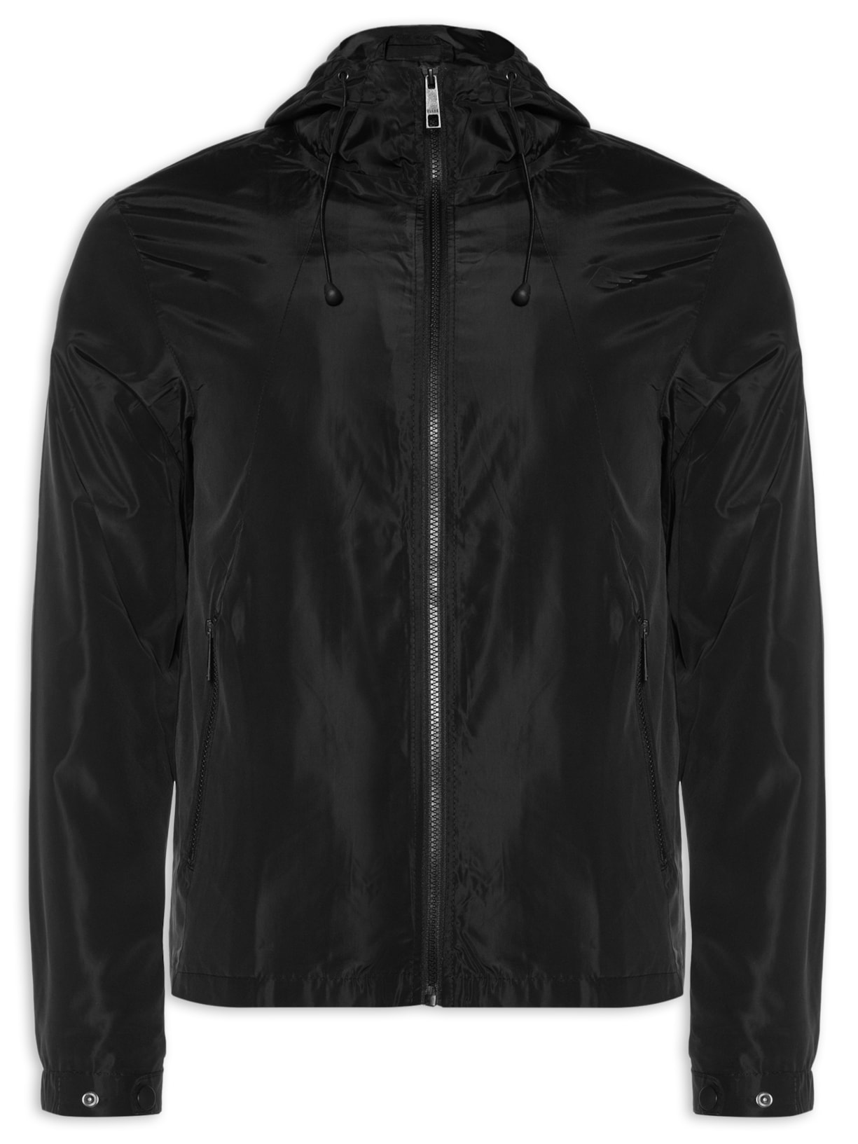 Jaqueta Masculina Nylon Wind Hood - Preto