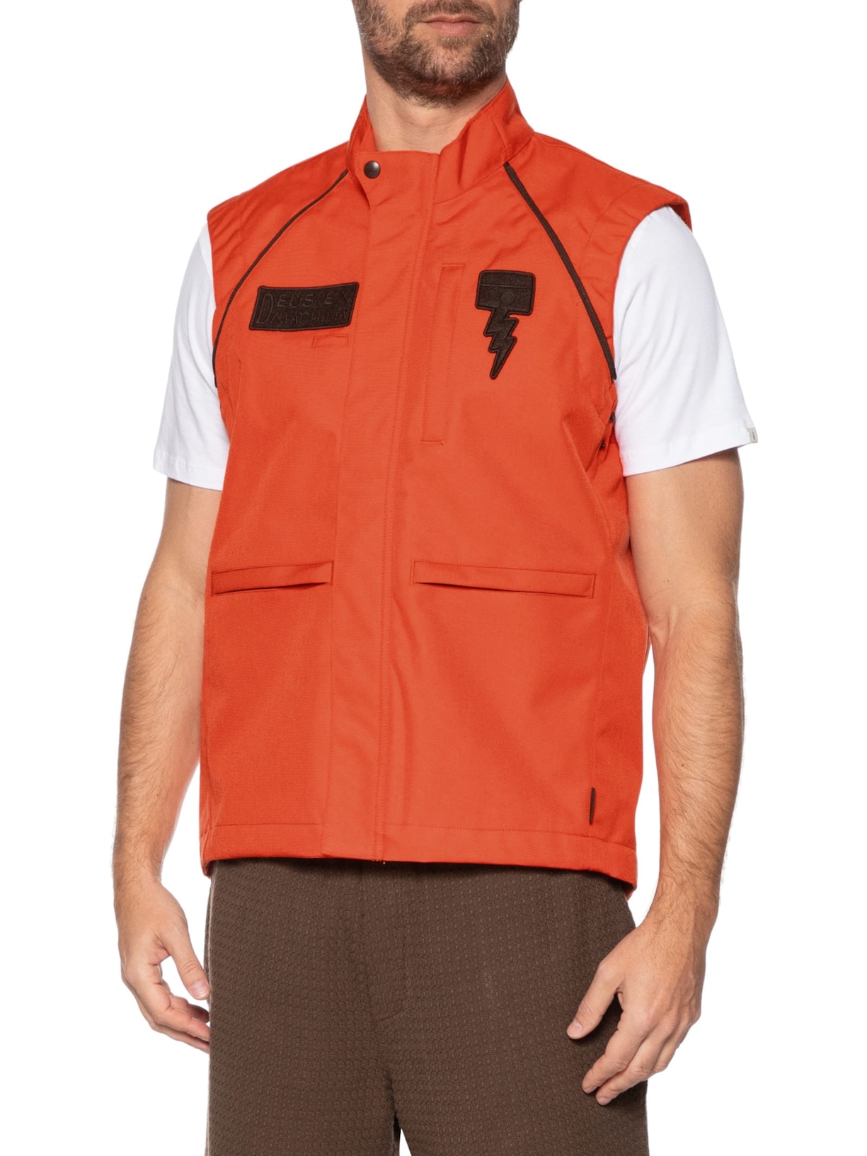  Jaqueta Masculina Off Road Cordura Laranja Deus Ex Machina