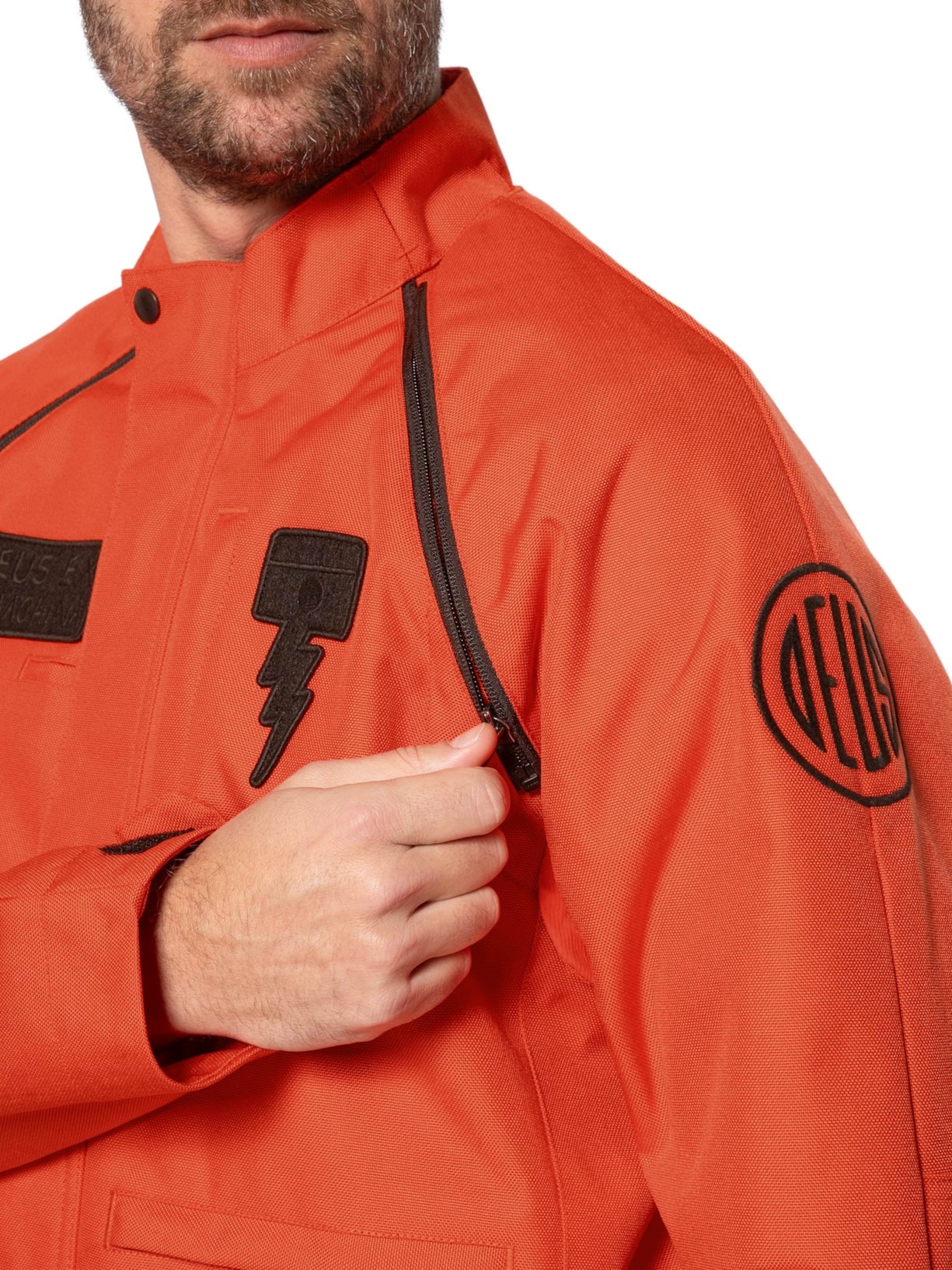  Jaqueta Masculina Off Road Cordura Laranja Deus Ex Machina