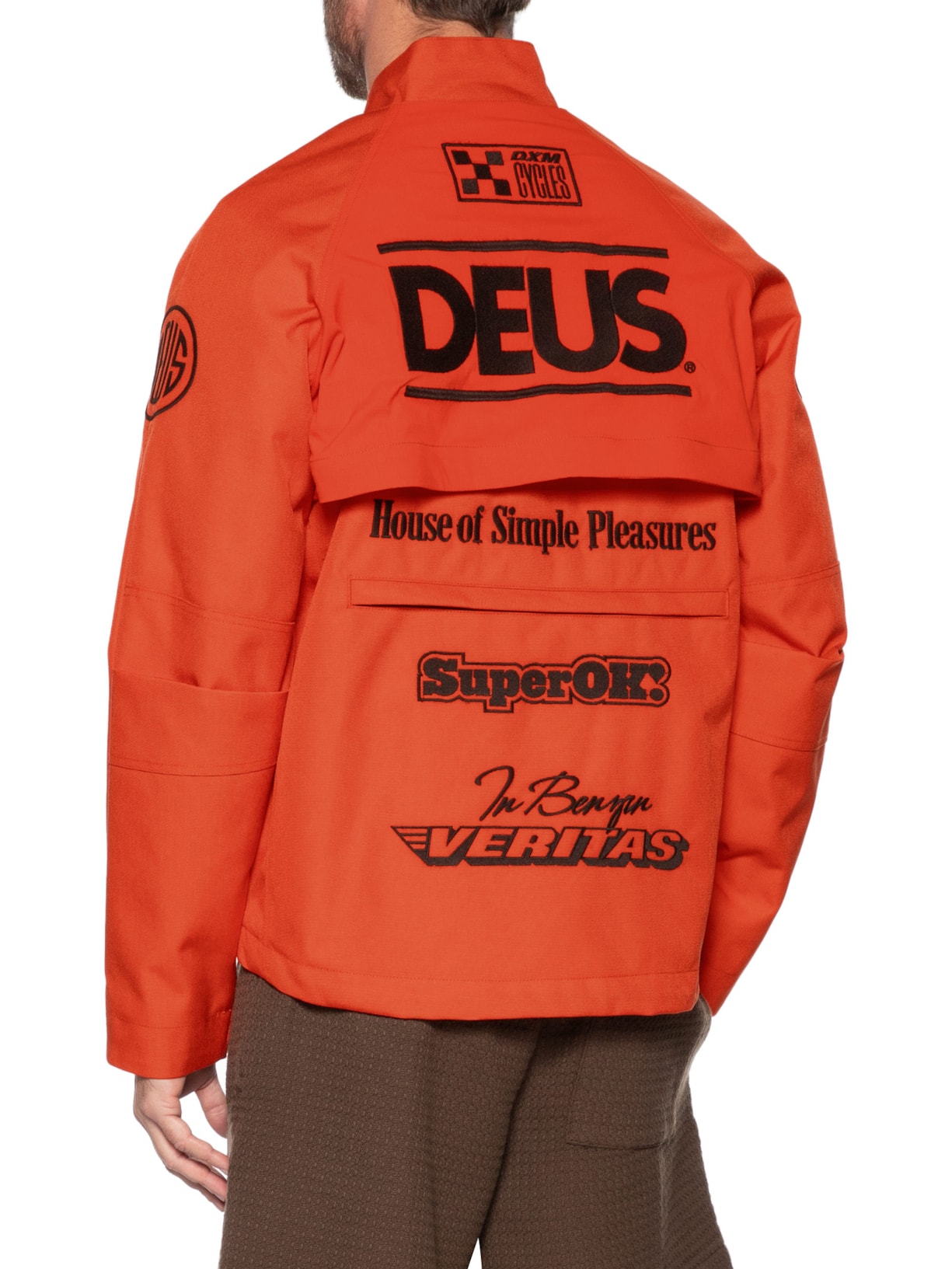  Jaqueta Masculina Off Road Cordura Laranja Deus Ex Machina