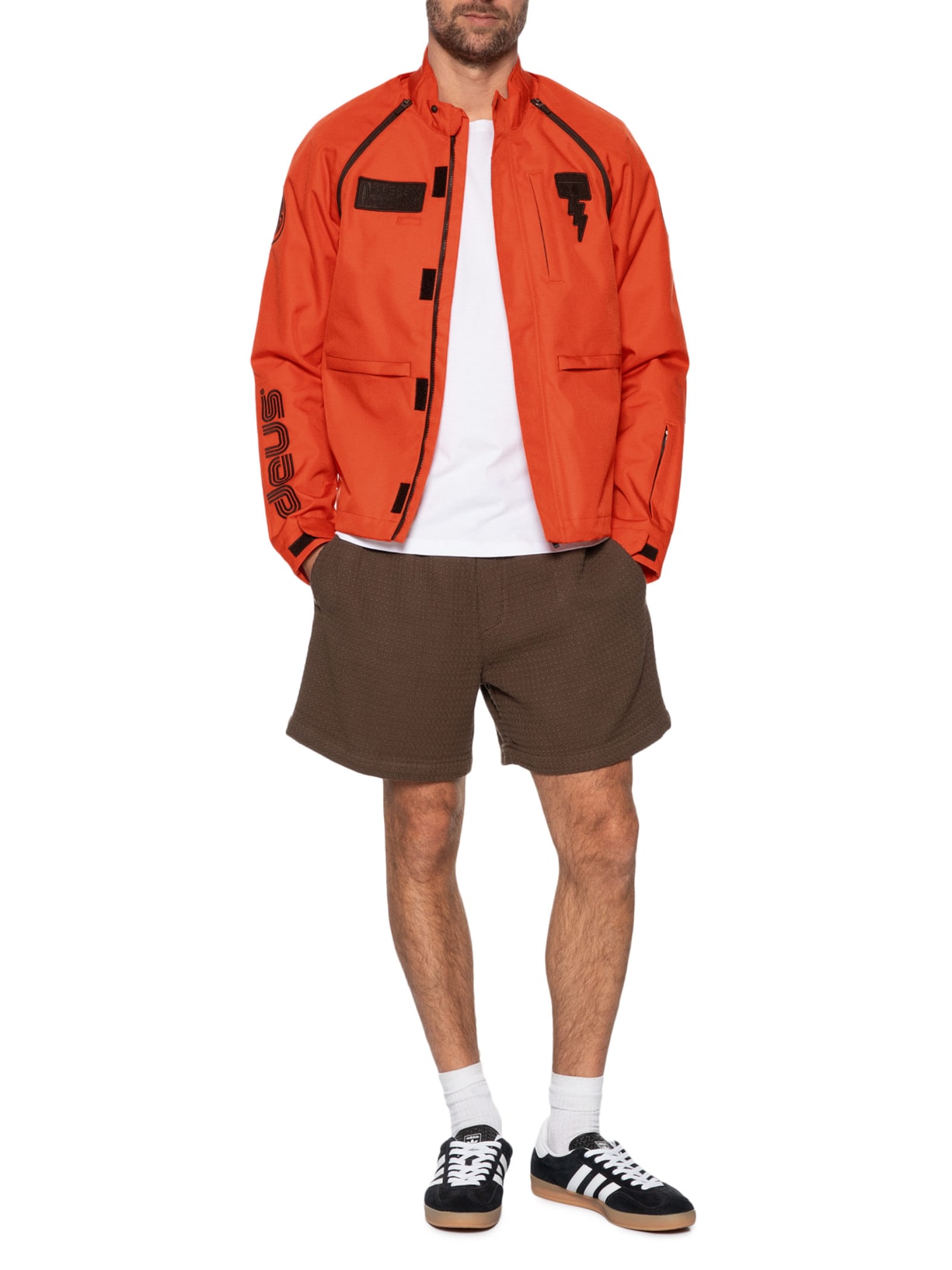  Jaqueta Masculina Off Road Cordura Laranja Deus Ex Machina