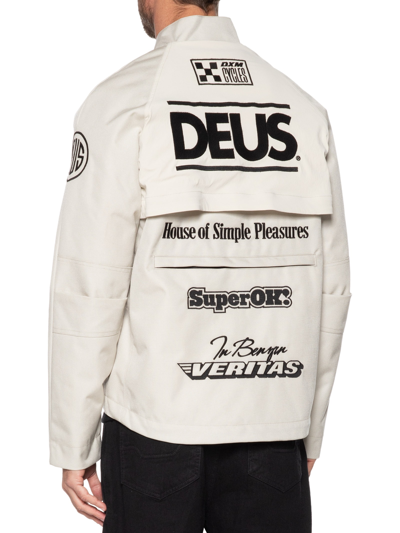 Deus Ex Machina - Jaqueta Masculina Off Road Cordura - Off White