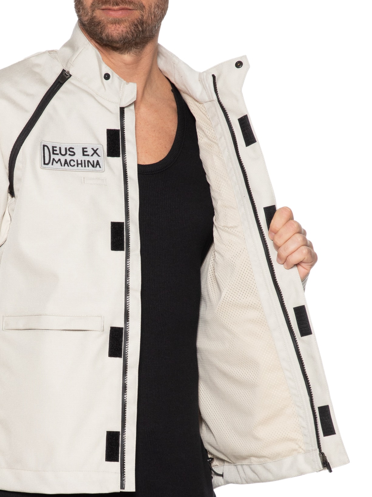 Jaqueta Masculina Off Road Cordura Off White Deus Ex Machina