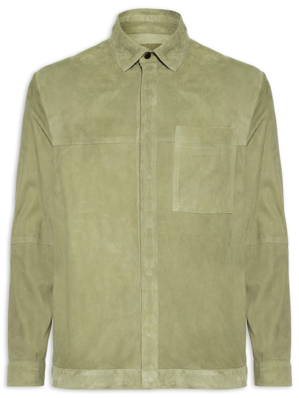 Jaqueta Masculina Over  Classic Leather Verde Osklen