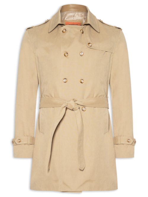 Jaqueta Masculina Over Coat Tecno Em Algodão - Bege