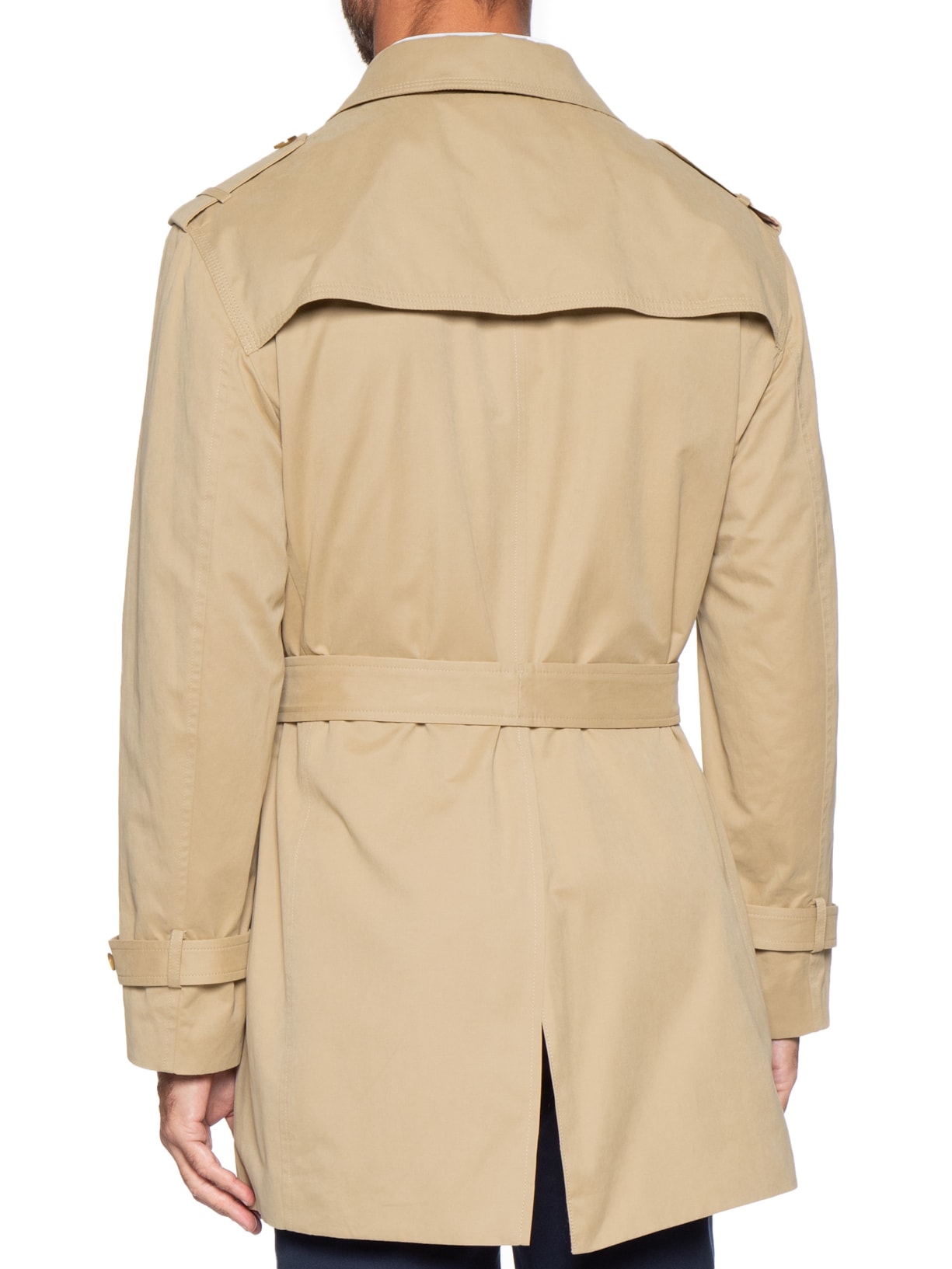 Jaqueta Masculina Over Coat Tecno Em Algodão Bege Paramount Alfaiataria