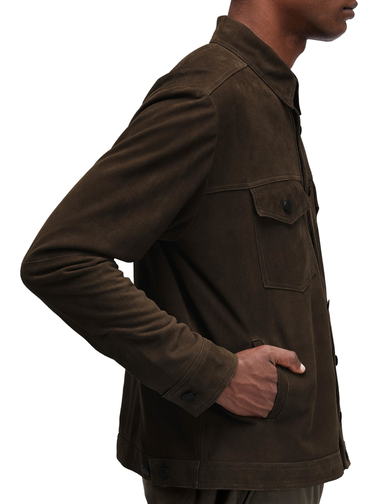 Jaqueta Masculina Over Leather – Marrom Osklen