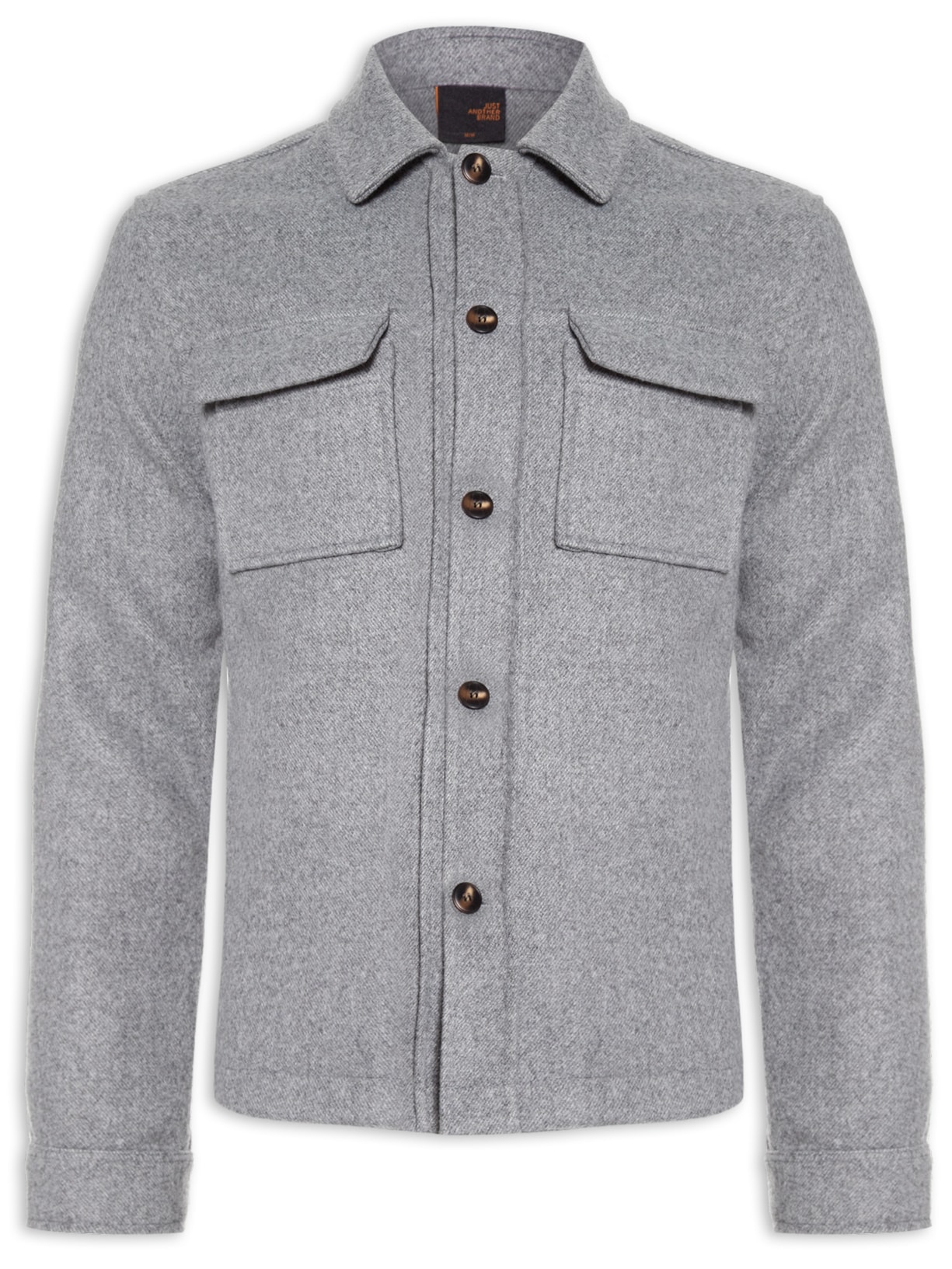 Jaqueta Masculina Over Shirt Heavy Melange - Cinza