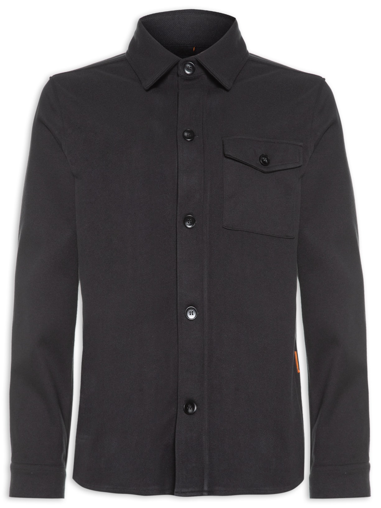 Jaqueta Masculina Over Shirt Twill Peletizada - Cinza