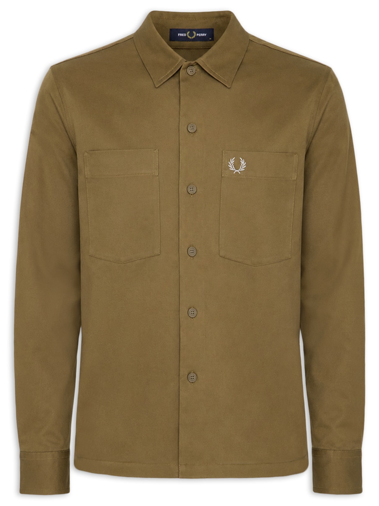 Jaqueta Masculina Overshirt Com Bolso Frontal - Marrom