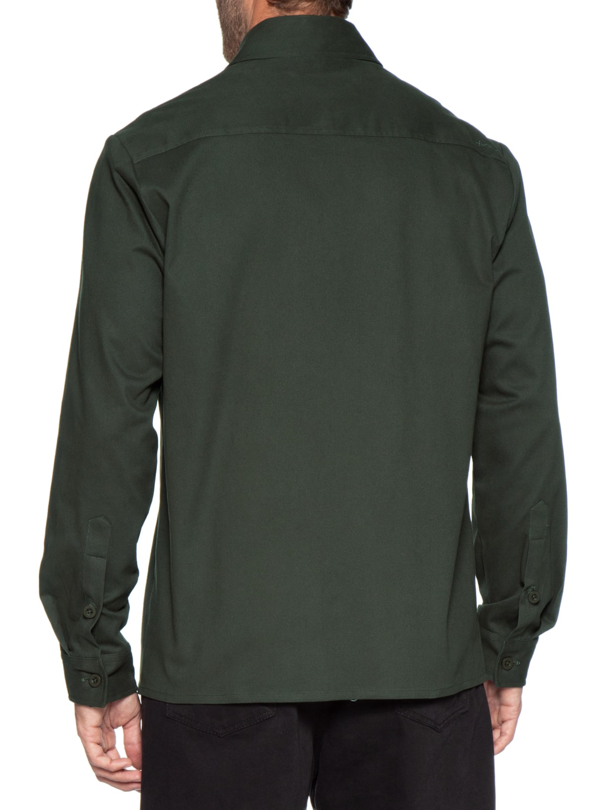 Jaqueta Masculina Overshirt De Sarja Colors Verde Foxton