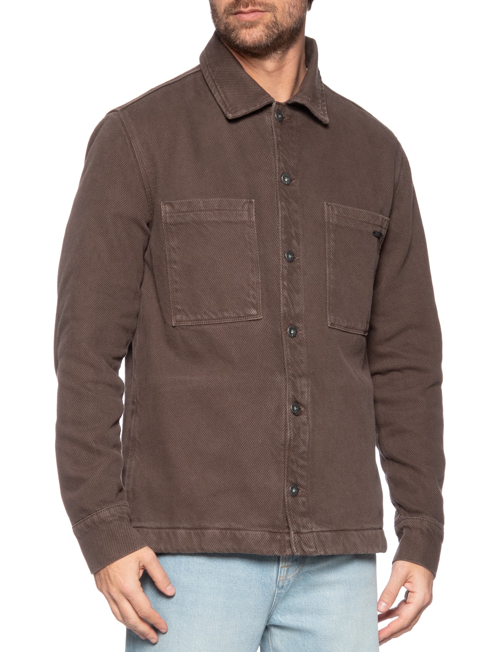 Austral - Jaqueta Masculina Overshirt Heavy Lyon - Marrom