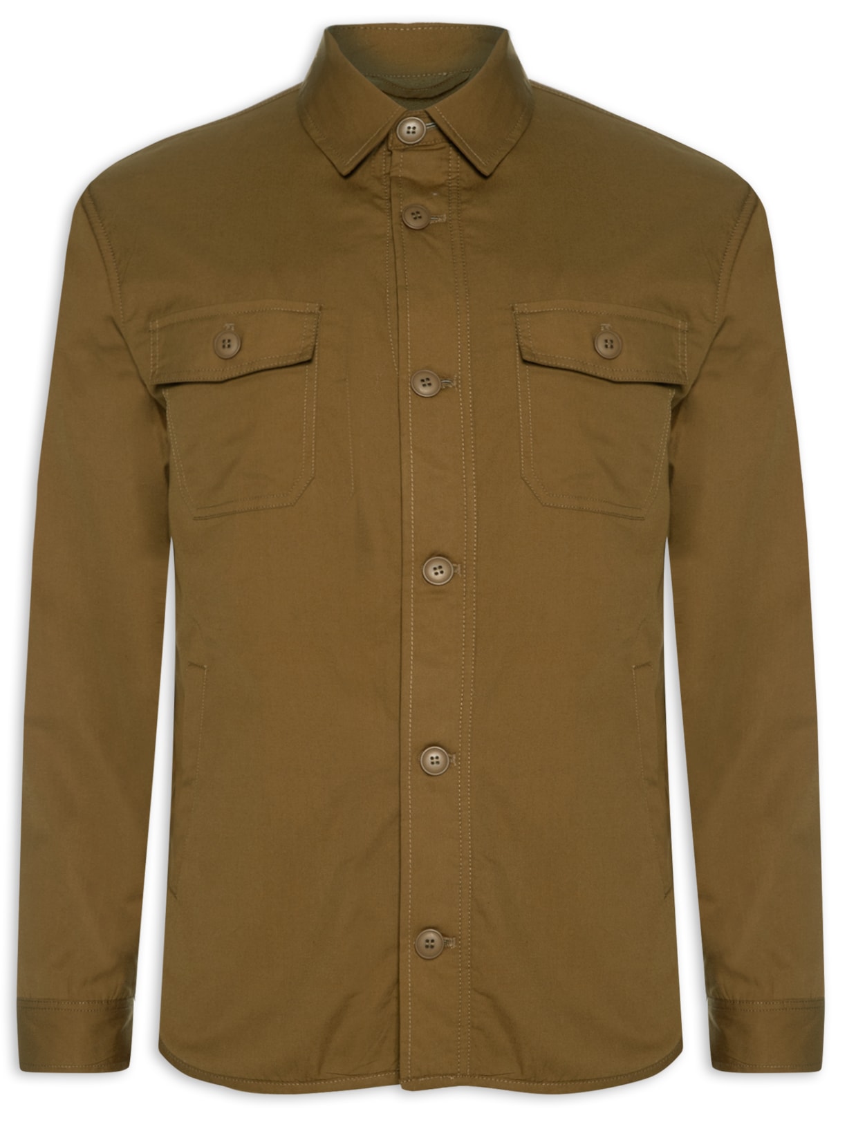 Jaqueta Masculina Overshirt Nature - Marrom