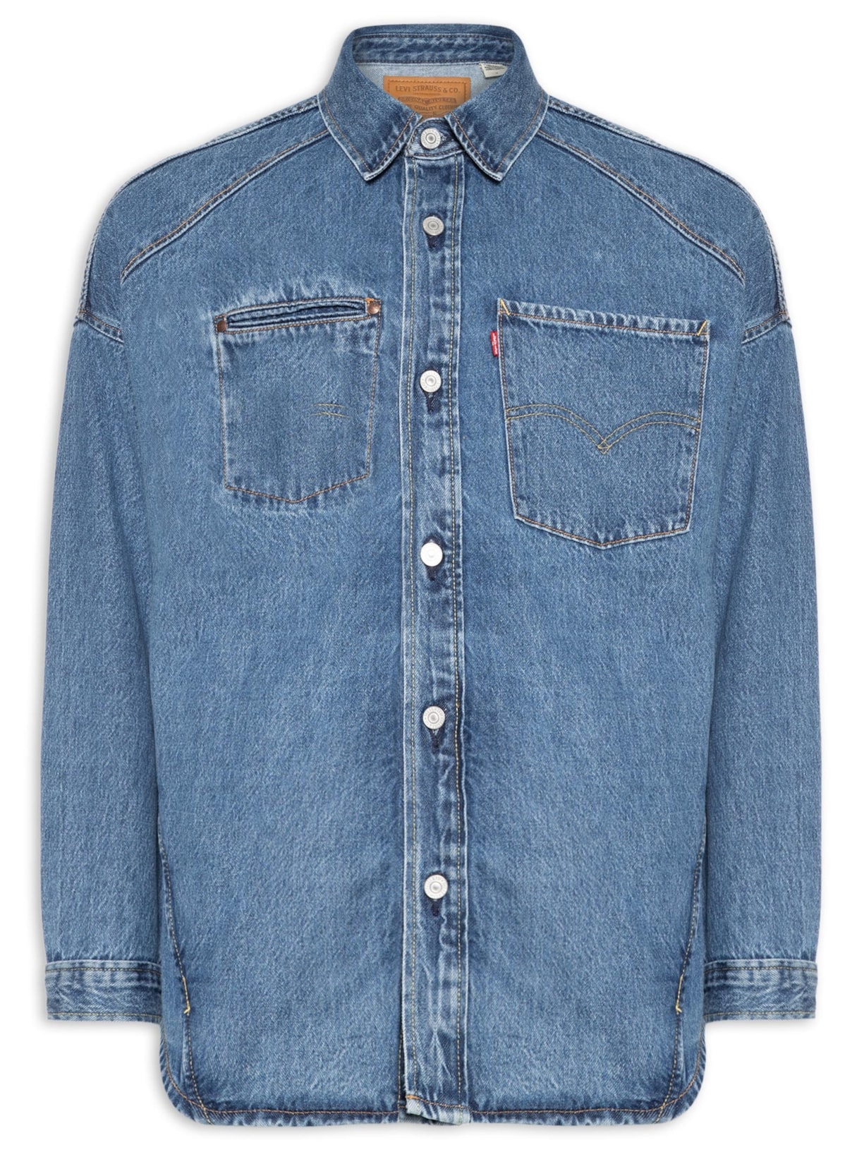 Jaqueta Masculina Overshirt Twist - Azul