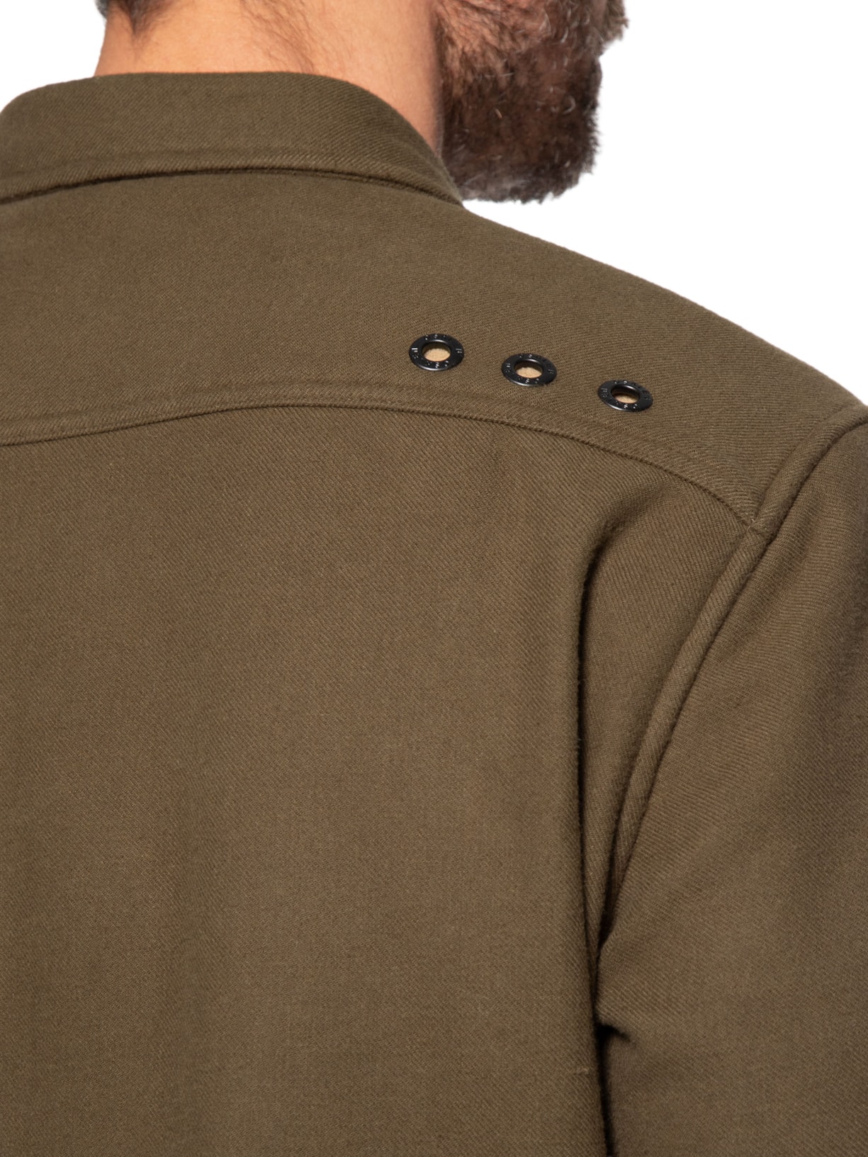 Jaqueta Masculina Overshirt Ulina Mescla Marrom Osklen